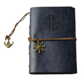 Sketchbook Azul Marinho 85 Folhas Envelhecidas Diário Agenda