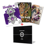 Sketchbook Para Tatuagem 3 Livros Caderno De Desenho