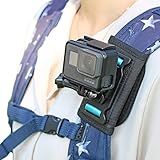 SKEZN Câmera De Suporte De Alça De Ombro Para Mochila Com Almofada De Ombro Ajustável E Base Giratória De 360 Graus Compatível Com GoPro Hero 13 Black Hero 12 11 9 8 DJI Action 4 3 E Mais 11 X 7 X