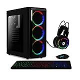 Skill Gaming PC Gamer AMD 6-Core CPU 3-8Ghz 8GB -Placa De Vídeo Radeon R5 2GB- SSD 120GB Kit Gamer Skill- Preto- 40456