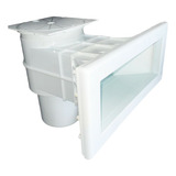 Skimmer Boca Larga Abs Alvenaria Fibra P Piscina Branco