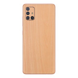 Skin Adesiva Pelicula Traseira Madeira Clara Para Galaxy A71