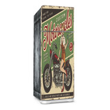 Skin Adesivo Envelopamento Geladeira Moto Retro Vintage 159