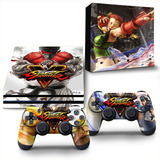 Skin Adesivo Playstation 4 Pro Ps4 Street Fighter V 5
