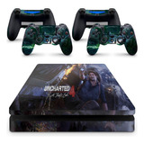 Skin Adesivo Protetor Ps4 Slim Uncharted 4  A Thief s End B1