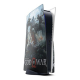 Skin Adesivo Ps5 Com Disco E 2 Controles God Of War B2
