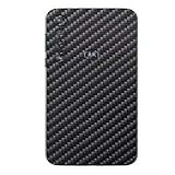 Skin Adesivo Traseira Fibra Carbono Preta Para Moto G8 Plus