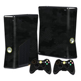 Skin Adesivo Xbox 360 Slim Fibra Camo Black