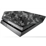 Skin Capa Para Ps4 Fat Camuflada Cinza