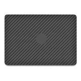 Skin Fibra Carbono Cinza Para Macbook