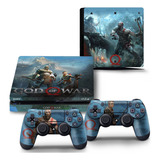 Skin Para Ps4 Slim Adesiva God Of War