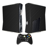 Skin Pelicula Adesiva Fibra Carbono Para O Xbox 360 Slim
