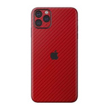 Skin Premium Fibra Carbono Vermelho iPhone