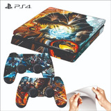 Skin Premium Ps4 Adesivo Playstation 4 Slim Mortal Kombat