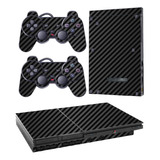Skin Ps2 Slim R1 Compatível Playstation 2 Fibra Preto Black