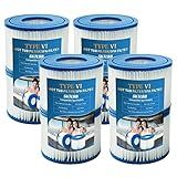 SKTLBB Cartucho De Substituição Tipo VI Para Banheira De Hidromassagem Bestway Para Coleman SaluSpa 90352E Bomba De Filtro Inflável De Piscina Cartucho De Filtro Para Bestway Lay Z Spa 58323 8 Peças 