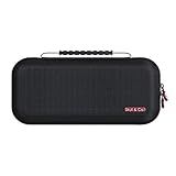 Skull Co Capa Maxcarry Para NeoGrip Cristal GripCase Capa Rígida Portátil Para Transporte De Viagem Com Armazenamento Para Nintendo Switch OLED E OG Switch GripCase E Acessórios Preto