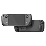 Skull   Co  GripCase SD For Steam Deck And Steam Deck OLED  A Soft Protective Case With Textured Grips Full Protection And Stand  Shock Absorption Non Slip And Anti Scratch Cover Design   Black