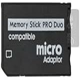 Skywin Adaptador Memory Stick Pro Duo Leitor De Cartão De Memória PSP Duo Adaptador Suporte De Cartão Fácil De Usar Compatível Com Cartão Playstation Câmera Ou Câmera