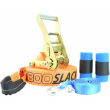 Slackline 20 Metros Zamboo Laranja Protetor Backup