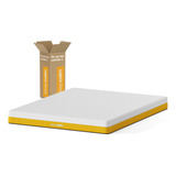 Sleep Calm Espuma Elemental Branco Colchão Queen 158cm X 198cm Em Caixa