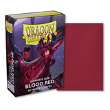 Sleeve Dragon Shield Small Matte Blood Red Vermelho Yugioh