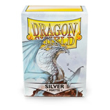 Sleeves Dragon Shield Matte Silver Prata
