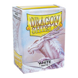Sleeves Dragon Shield Matte White Branco Padrão
