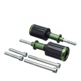 Slider Universal Bering Batente par Carbon Aluminio Verde