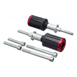 Slider Universal Bering Batente par Carbon Aluminio Vermel