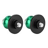 Sliders De Carretel De Braço Oscilante De Suporte Traseiro CNC Para Motocicleta- Estável E Instalação- 100- CNC Usinado Em Alumínio De Boleto -Verde-