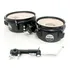 Slim Tom 6 E 8 Polegadas Adah   Rotonton Preto   Clamp L
