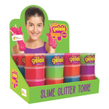 Slime Gelele Glitter Torre 12 Unidades 196g