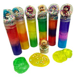 Slime Massinha Colorida Pronta Bolinhas Isopor Criança 450gr