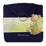 Sling De Argola Best Sling Liso Com Bolso Marinho