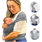 Sling De Vestir Bebe Carregador Wrap Canguru Facil Ajustável