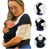 Sling De Vestir Bebe Carregador Wrap Canguru Fácil Uso