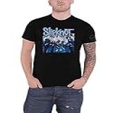 Slipknot Camiseta Masculina 20th Anniversary Tattered Torn Estampa Nas Costas Slim Fit Preta Preto GG
