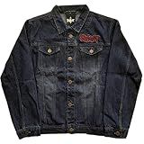 Slipknot Jaqueta Jeans Logotipo Banda Tribal The End So Far Oficial Unissex Azul Azul M