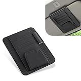 Slykew 1 Peça De Substituição Para Porta Cartões Para Viseira De Sol De Carro 15 Cm X 12 Cm Clipe Organizador De óculos De Sol Para Viseira De Veículo De Grande Capacidade Acessórios Universais De