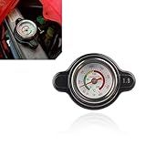 Slykew 1 Tampa De Radiador De Alta Pressão Para Carro Com Medidor De Temperatura Tampa De Tanque De Combustível De Veículo De 1 8 Bar Para Monitoramento De Temperatura Em Tempo Real Acessórios