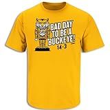 Smack Apparel Talkin' The Talk Camiseta Bad Day To Be A Buckeye (camisa De Pontuação) Para Fãs Do Missouri College (sm-5gg), Manga Curta Dourada, Gg