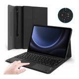 Smart Case Com Teclado Para Tablet Samsung S9 Fe 10 9 X510