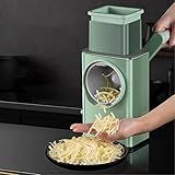 Smart Data Manual De Rolo Multifuncional Mandoline Slicer Cortador Vegetal Artefato Ralador Rabanete Batata Slicer Ferramentas Cozinha Do Agregado Familiar Qudai Cortador De Legumes Multifuncional Ralador De Queijo Rotativo 3 Em 1 Triturador De Fatiador Máquina De Fazer Salada Com Lâminas De Rolo De Aço Inoxidável Para Porca De Frutas Vegetais