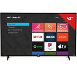 Smart Tv Aoc 43   Hd Roku 1080p  Hdmi  Usb  Wifi
