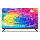 Smart Tv Hq 60 Uhd 4k Hdr Android 11 Design Slim Processador Quad Core Espelhamento De Tela Hqstv60nk