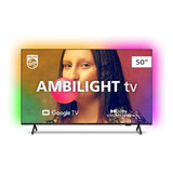 Smart Tv Philips 50 Ambilight 4k Led Google Tv 50pug7908 78 Preto