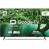 Smart TV Philips 70- 4K 70PUG7408-78- Google TV- Comando De Voz- Dolby Vision-Atmos- VRR-ALLM- Bluetooth