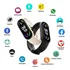 Smartband M6 Miband Mede Preção Arterial Batimentos Academia Cor Da Caixa Preto Cor Da Pulseira Preto Cor Do Bisel Preto