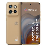 Smartphone Motorola Edge 50 Neo 5g 256gb 16gb Ram Boost 50mp Sony Camera Moto Ai Ip68 Nfc Latte Vegan Leather